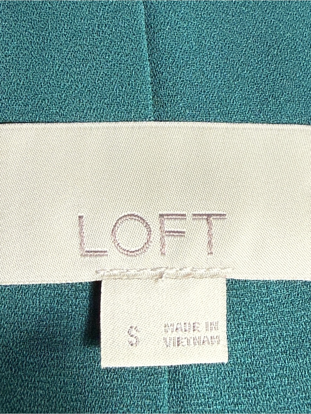 Loft Women's Velvet Open-Front Jacket - Dark Green Size Small - Picture 7 of 9
